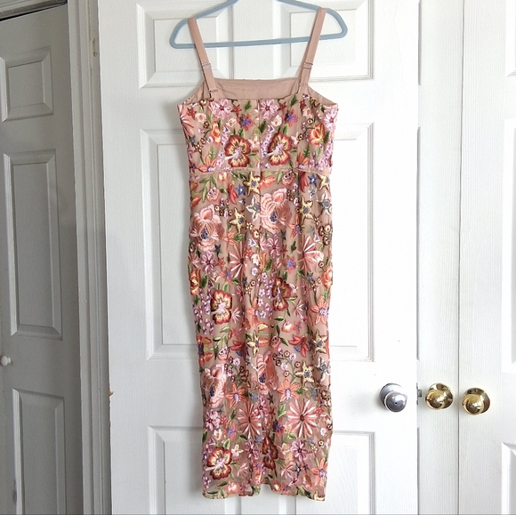 Sam Edelman Floral Embriodered Midi Dress - Picture 7 of 9